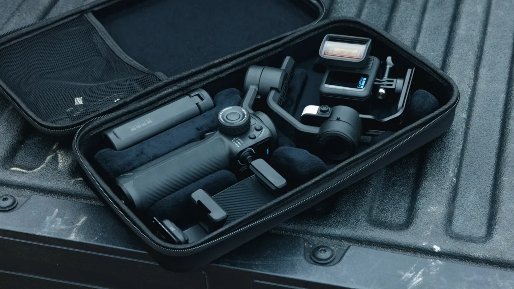 GoPro Fluid Pro AI packed in case